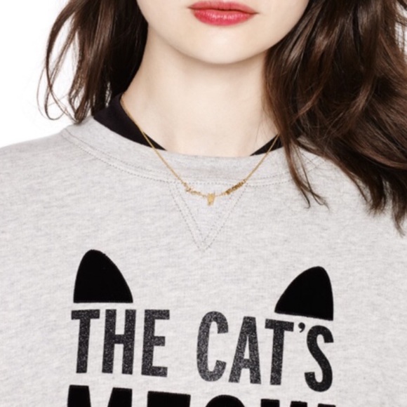 KATE SPADE • Gold Out Of The Bag The Cats Meow Necklace - Picture 2 of 5